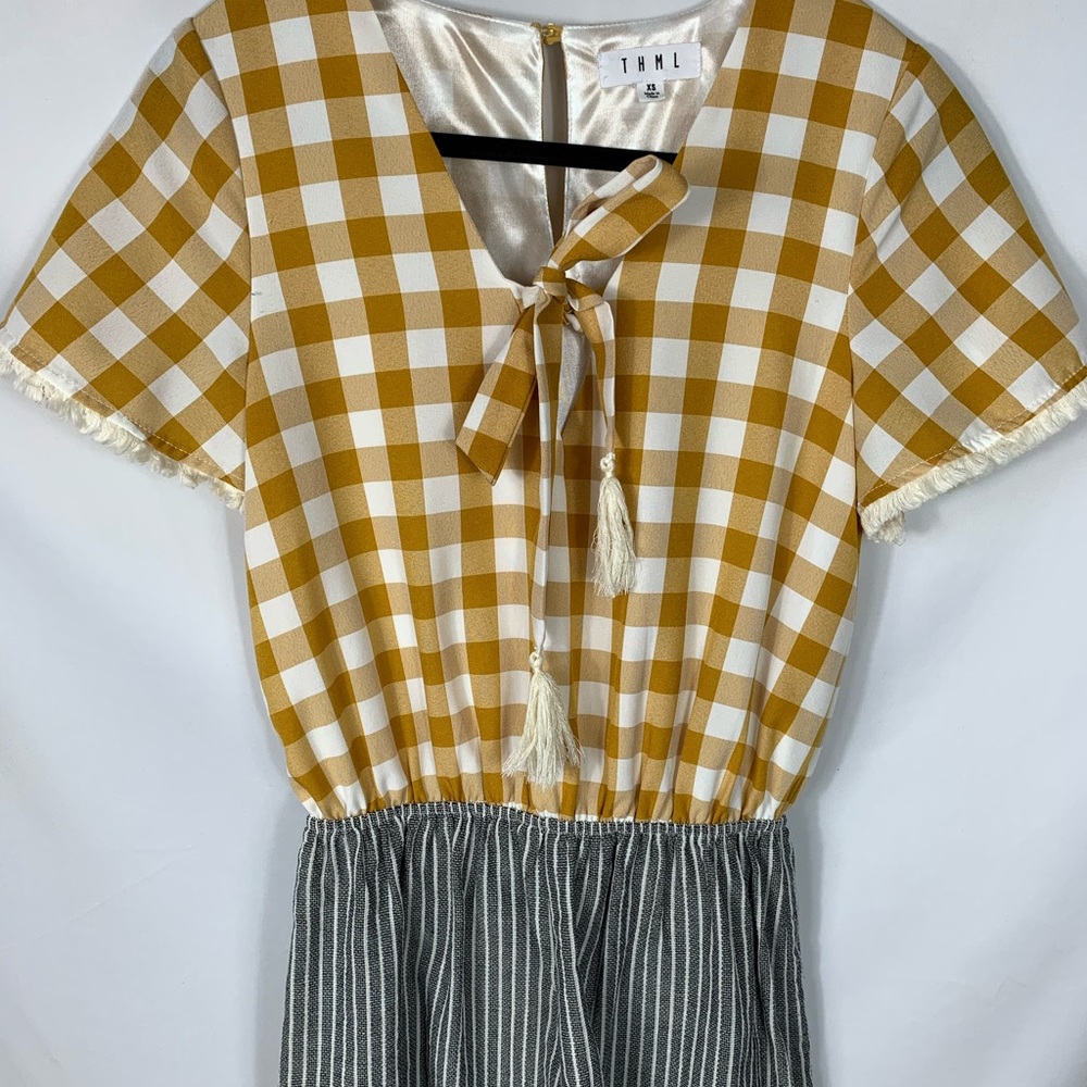 Super Cute Two Pattern Romper